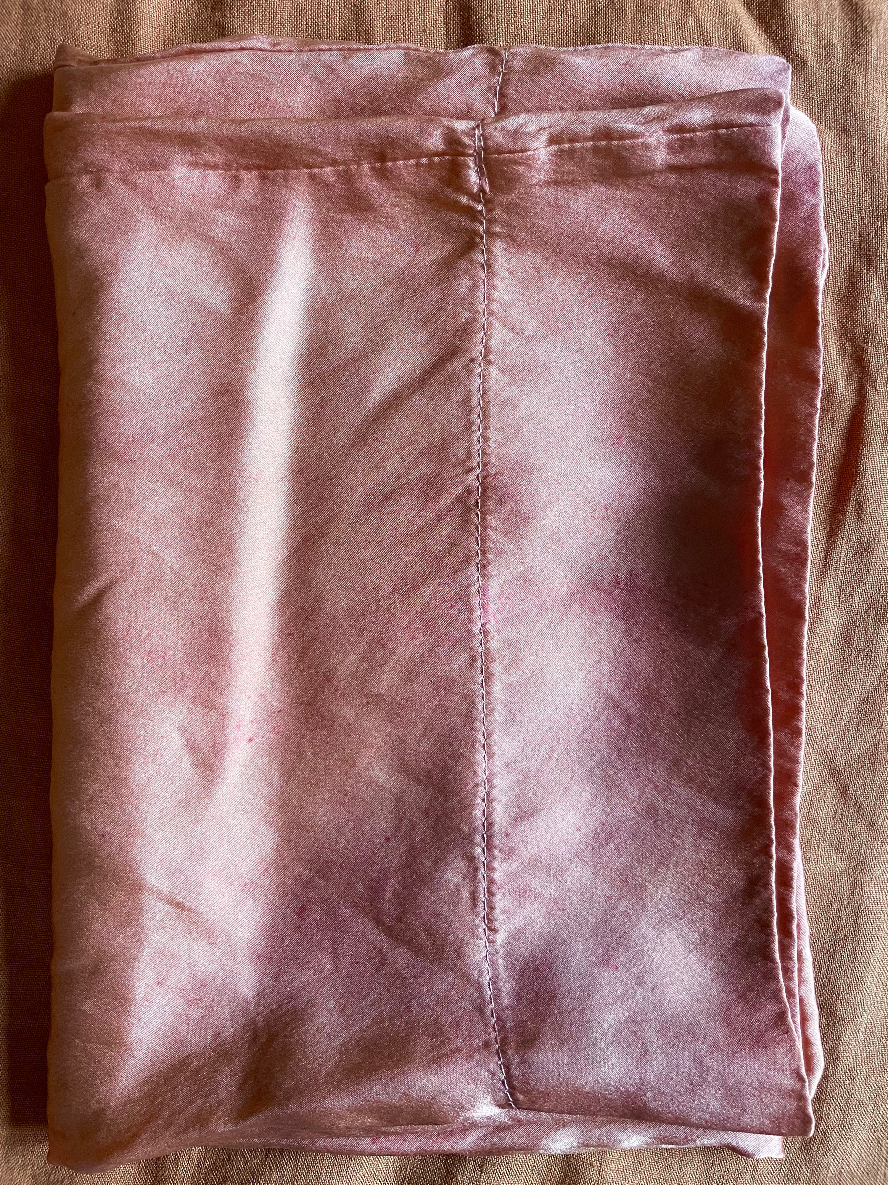 Mauve Silk Pillowcase SINGLE