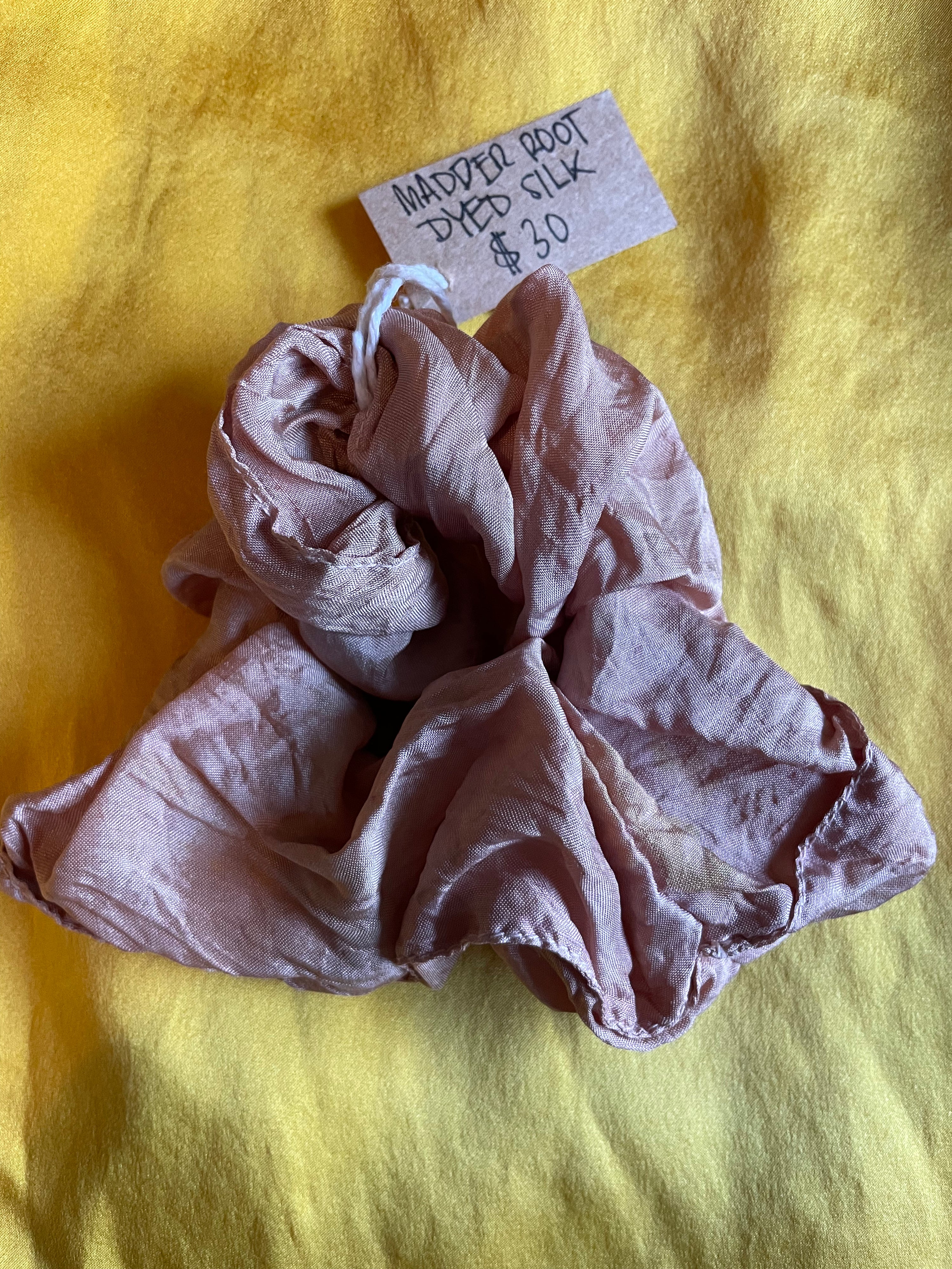 Mauve Silk Scrunchie