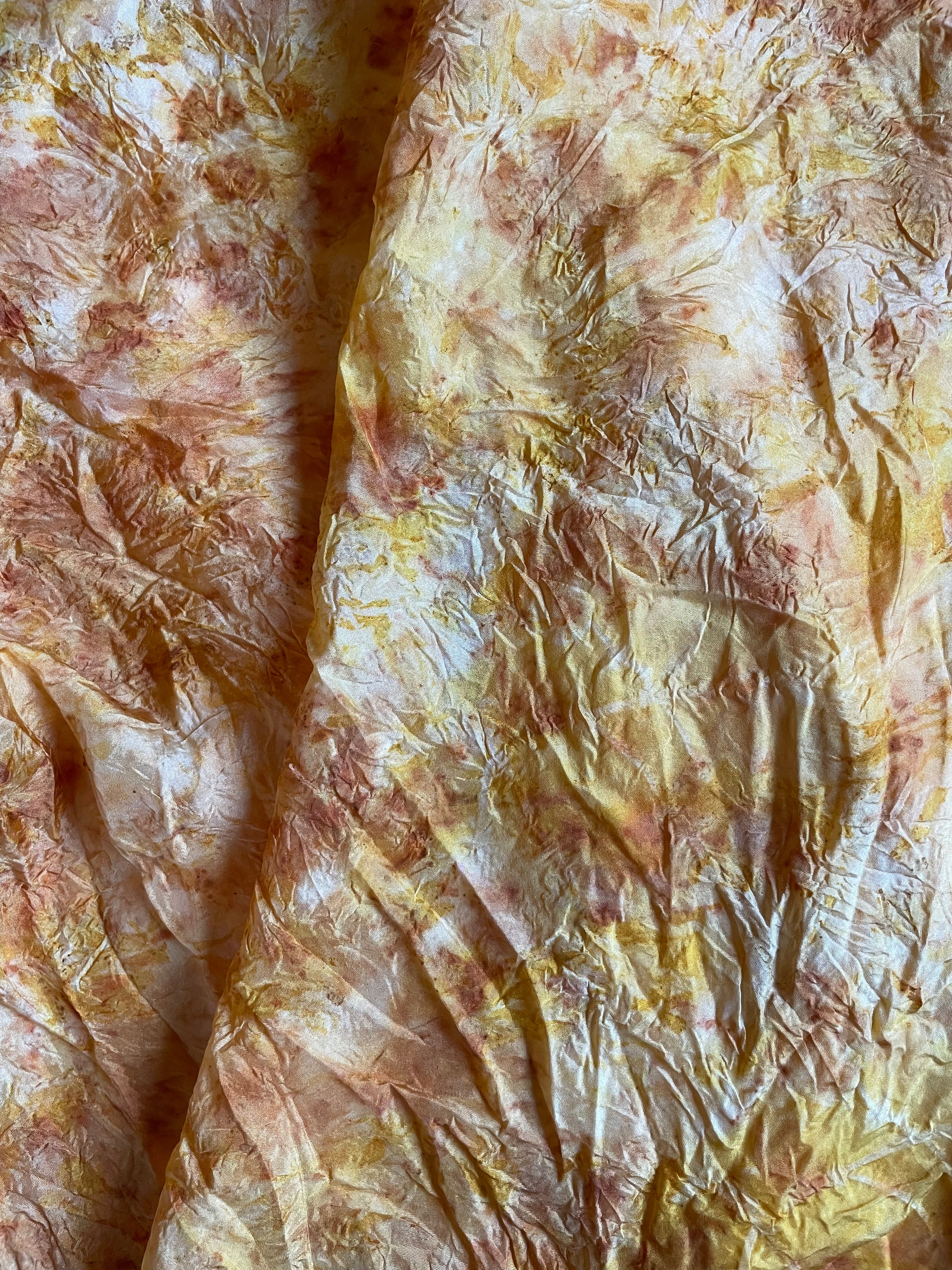 XL Silk Scarf Marigold + Cosmos