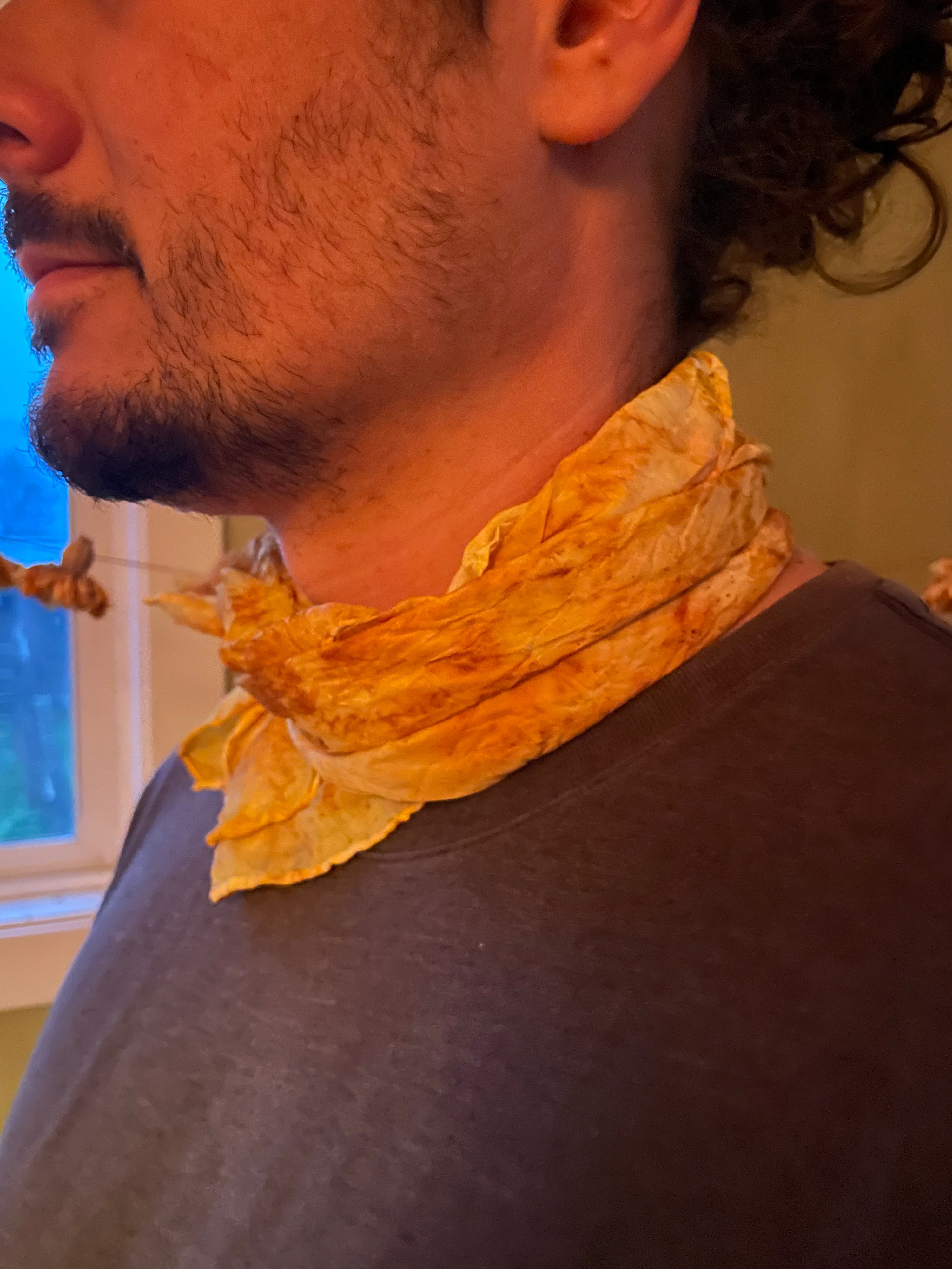 XL Silk Scarf Marigold + Cosmos