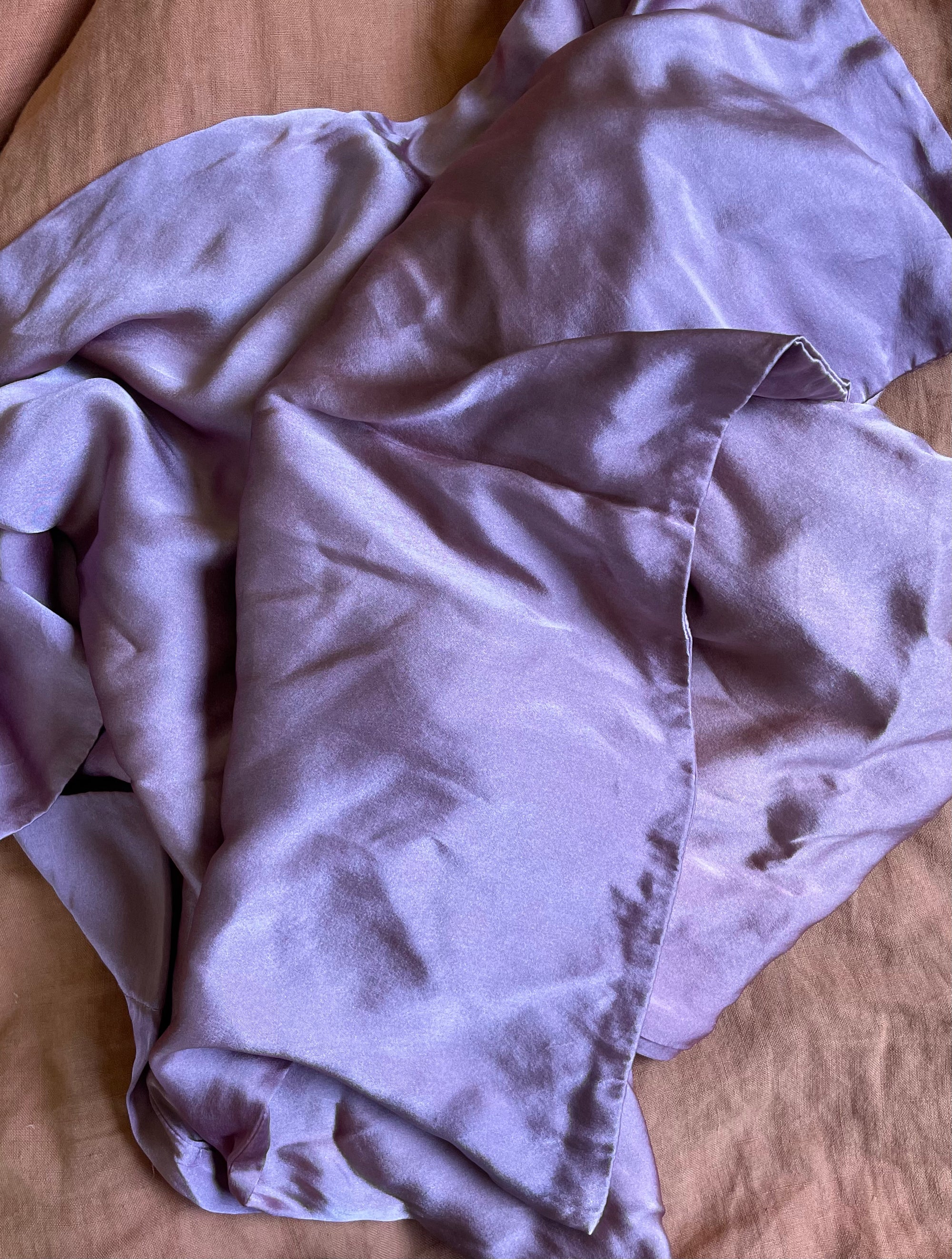 Lilac Silk Pillowcase Set