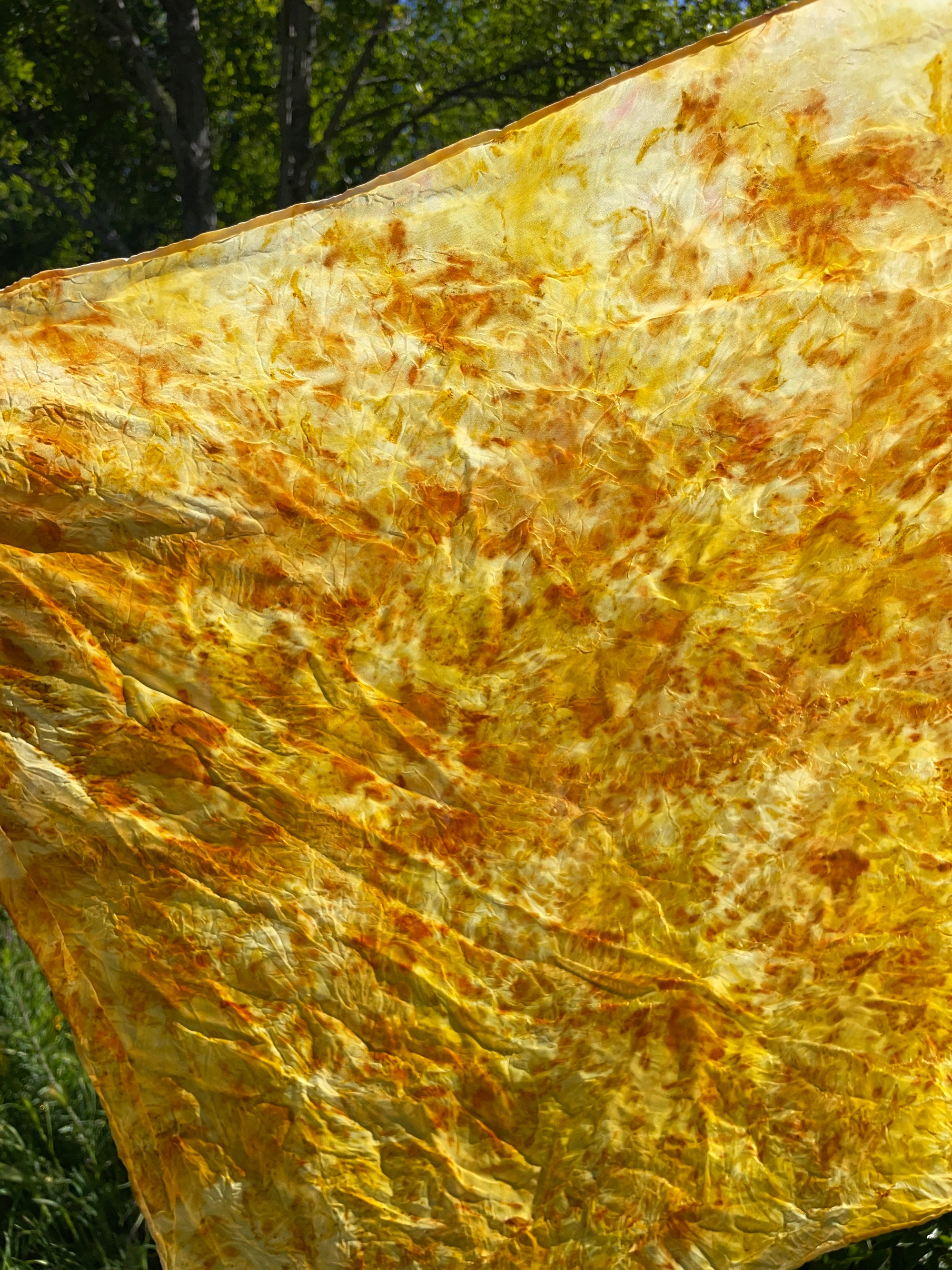 XL Silk Scarf - Embers