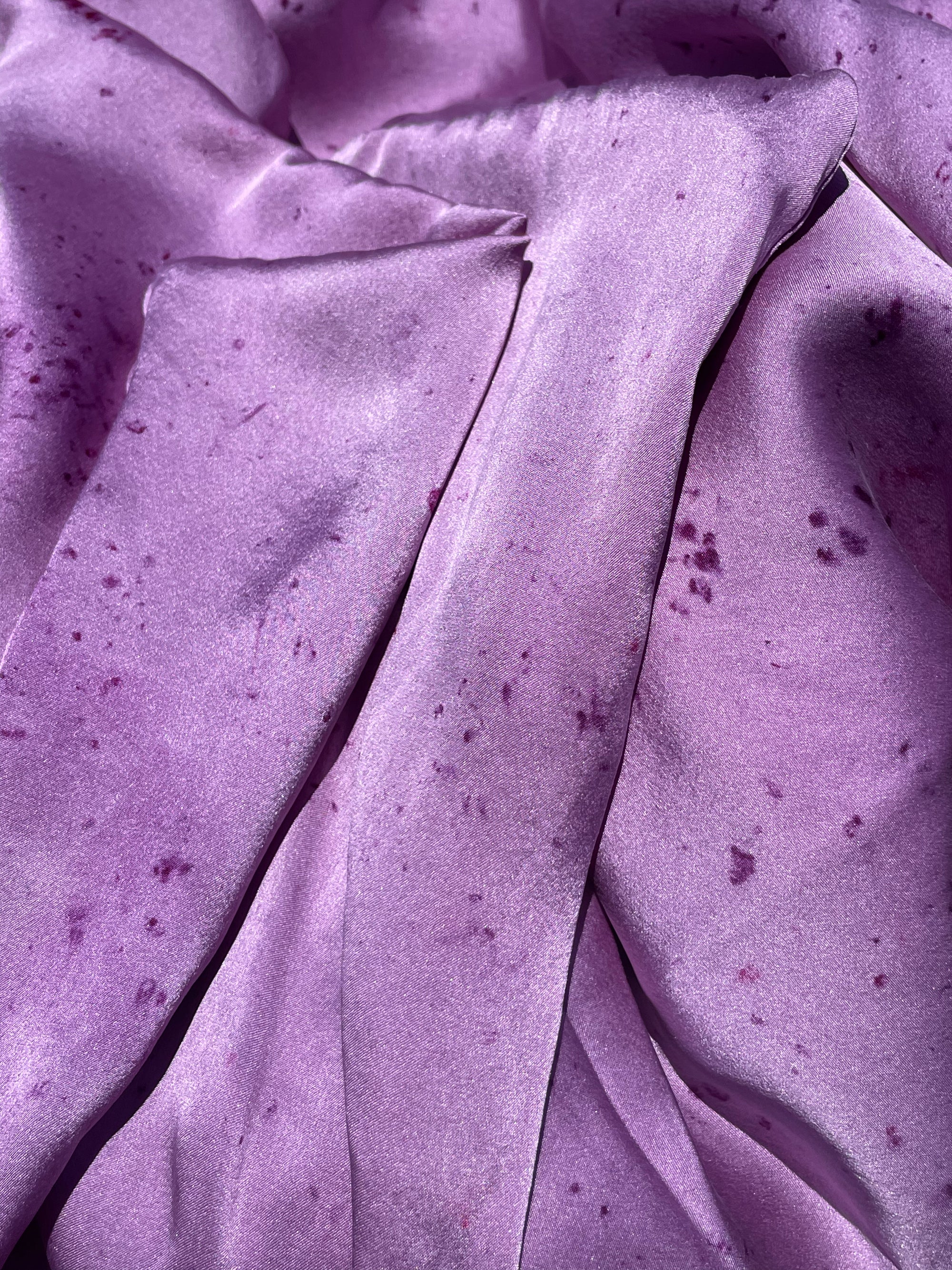 Lilac Galaxy Silk Pillowcase Set