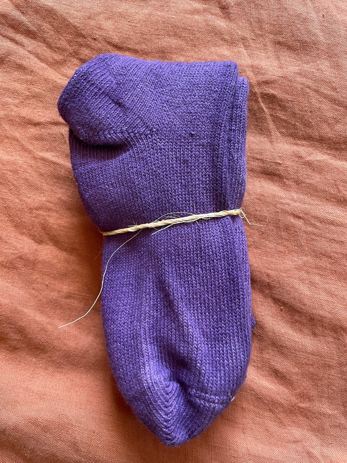 Coziest Organic Cotton Botanically Dyed Socks - Medium