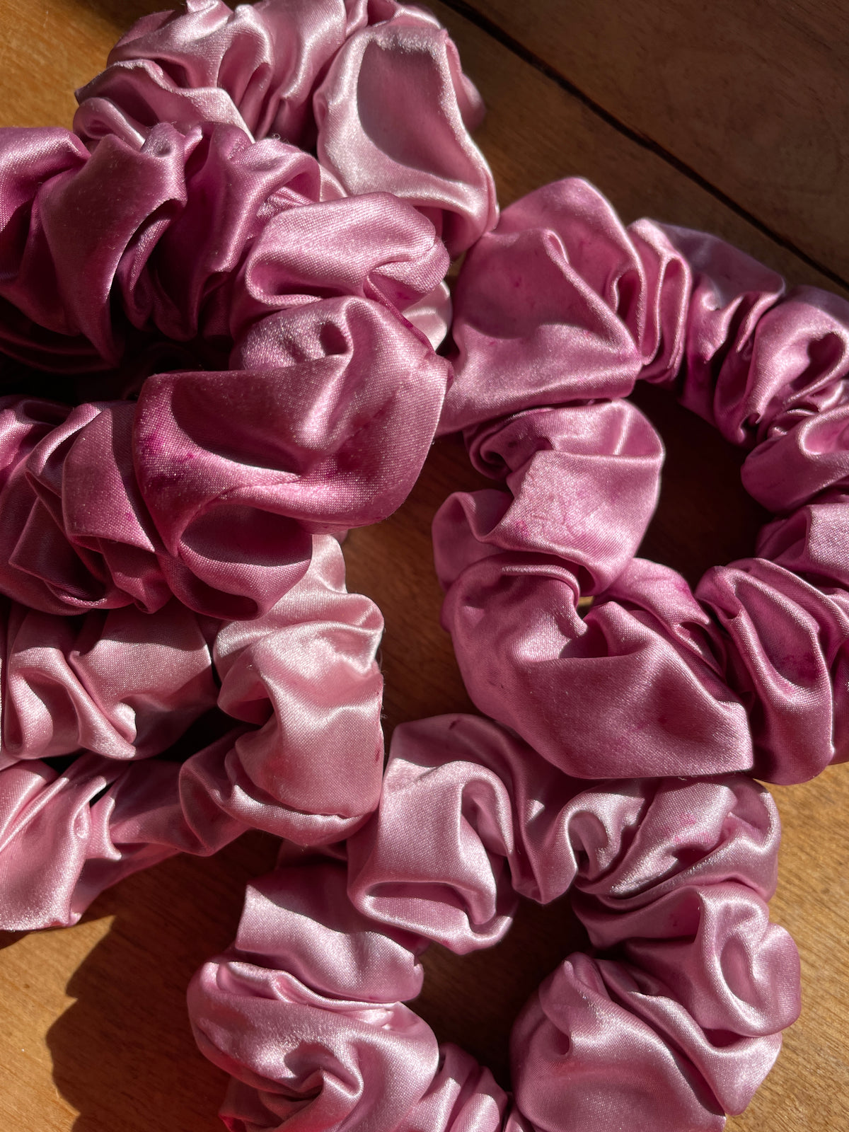 Lilac Bloom Silk Scrunchie