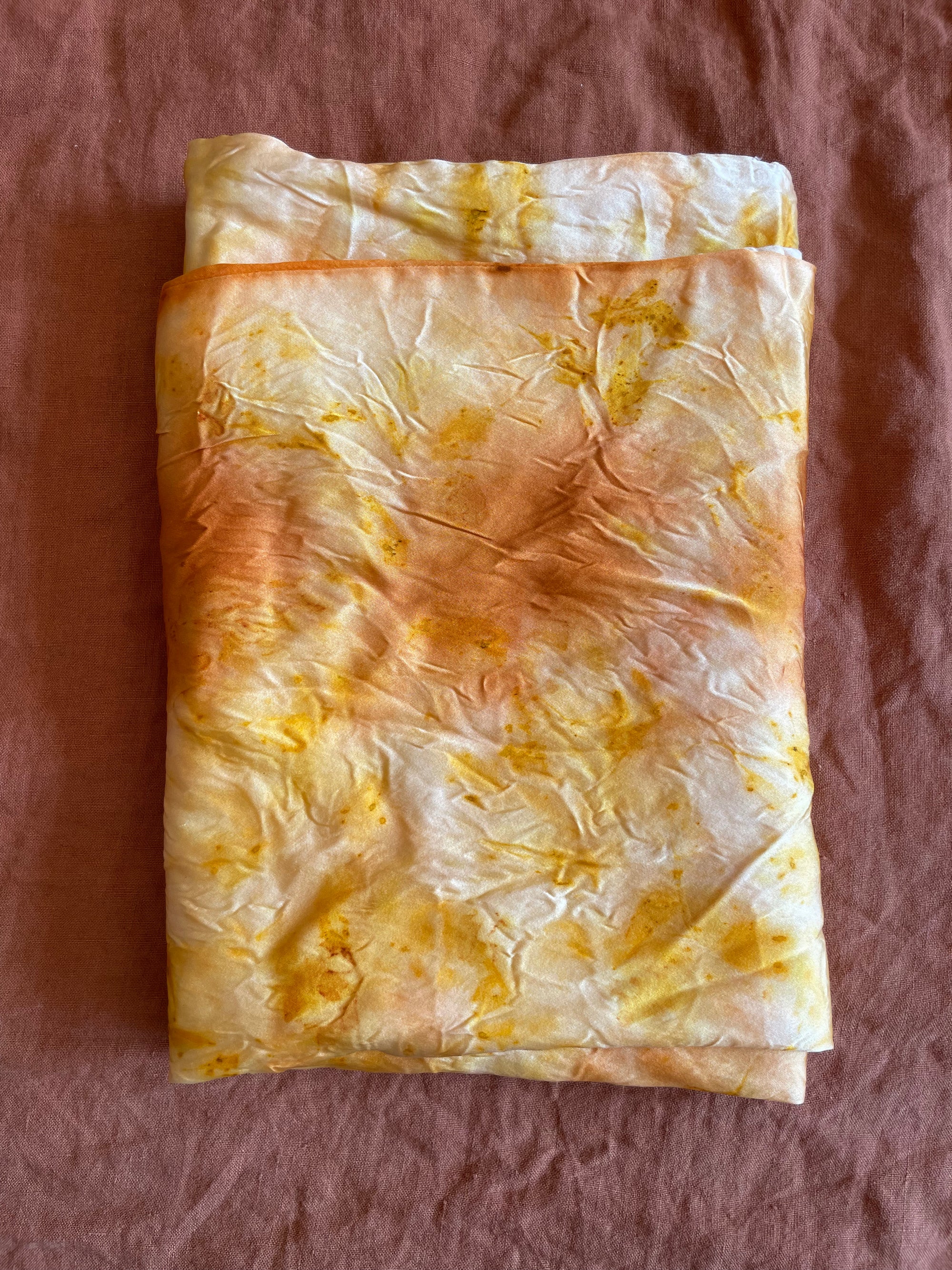 Golden Sunset Silk Pillowcase Set